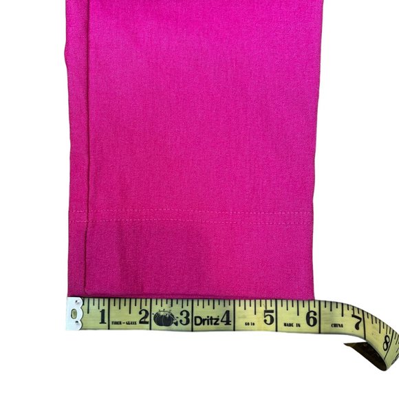 Brenda Beddome Fuchsia Pink Skinny Pants Women's Size 27 Barbiecore - Picture 10 of 13